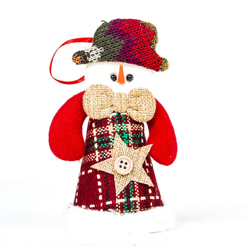 Симпатичные 8*14 см висит украшения елки Лось Снеговик Санта Клаус падения