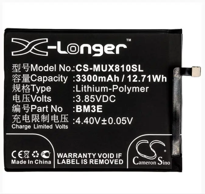 Cameron sino 3300 мАч батарея для XIAO mi Dipper M1803E1A M1803E1C M1803E1T M1808D 8 Dual SIM TD LTE Pre um