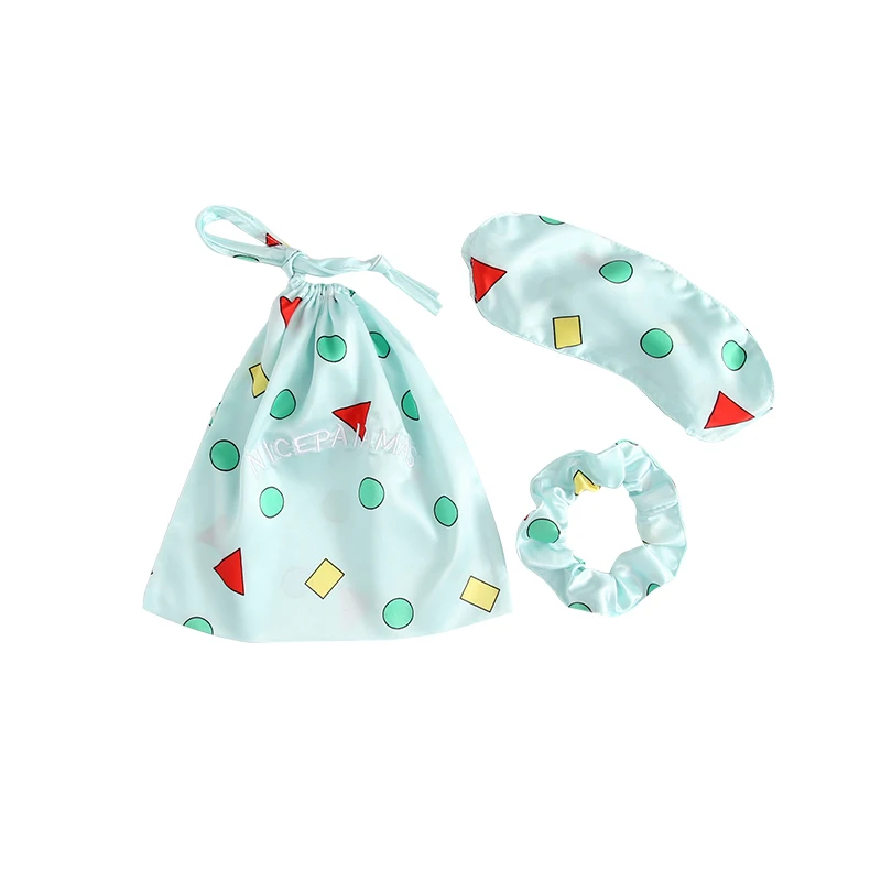 Женские пижамные комплекты из 7 предметов пижама искусственного шелка женские