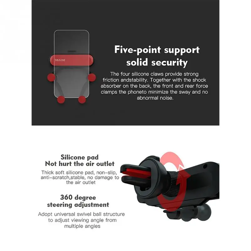 Универсальный автомобильный держатель телефона для в Автомобиле вентиляционное