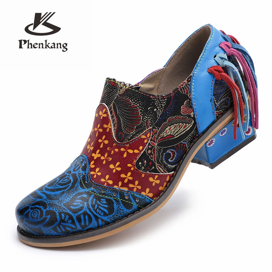 

Genuine leather women oxford pumps shoes vintage lady zip oxford heels shoes for women summer blue shoes woman 2019 spring