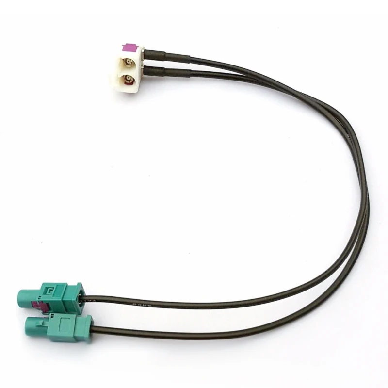 Адаптер радиоантенны Biurlink для Volkswagen Double Fakra RNS RCD 510 310 315 Skoda|Кабели адаптеры и