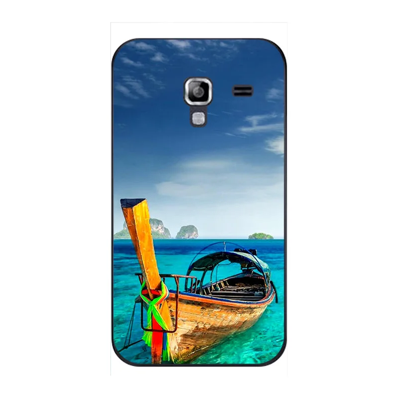 Модный чехол с мультяшным рисунком для samsung Galaxy Ace 2 II i8160 8160 GT-I8160, чехол для телефона с изображением кота и пейзажа