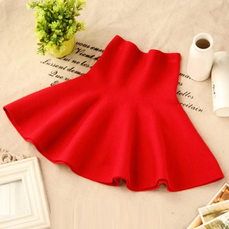 От 2 до 12 лет 2017 Детские юбка пачка Вязание школьные юбки для девочек принцесса