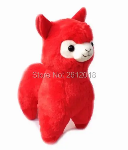 Новинка 35 см каваи Красная Альпака лама милый плюш Alpacasso игрушка подарок | Игрушки