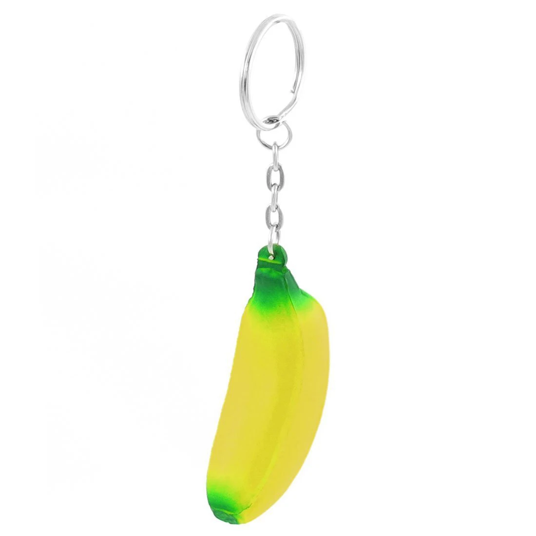2 6 &quotдлинный желтый зеленый банан форма кулон Ключи Кольцо держатель цепи |