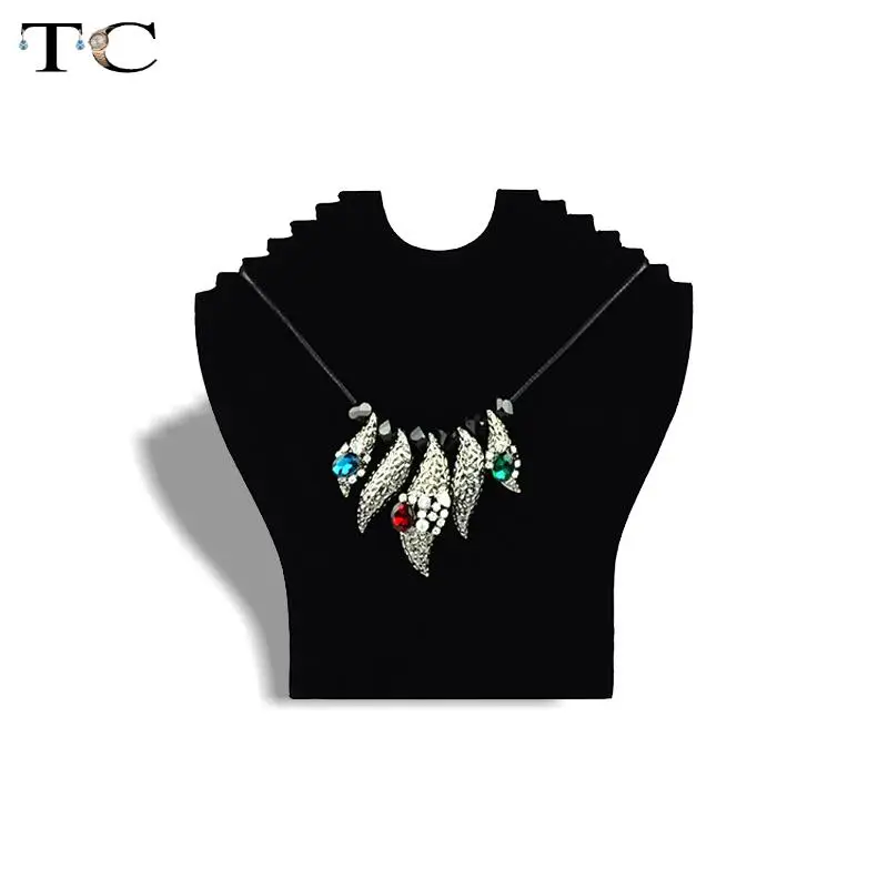 Бесплатная доставка 6 крючков кожзам/бархат ожерелье бюст подвеска цепь Жесткий