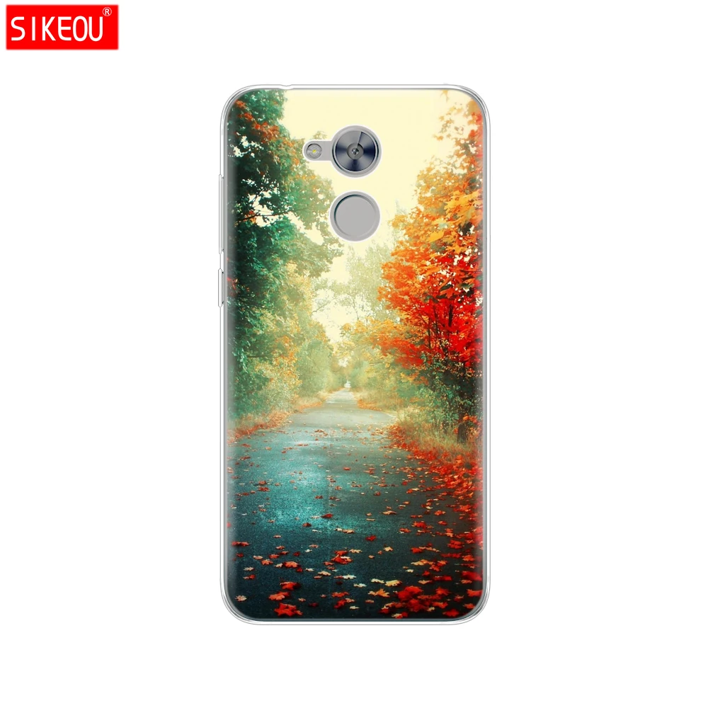 12097 Чехол для телефона huawei honor 6A, Мягкий ТПУ силиконовый чехол на заднюю панель, 360, полностью защитный чехол с принтом кота цветка - Цвет: 12097