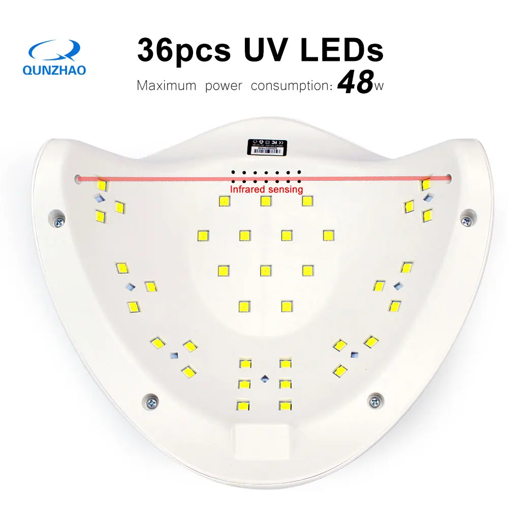 Sunuv Sun5 плюс 48 Вт УФ лампа для ногтей светодиодная маникюра Сушилка + стерилизатор