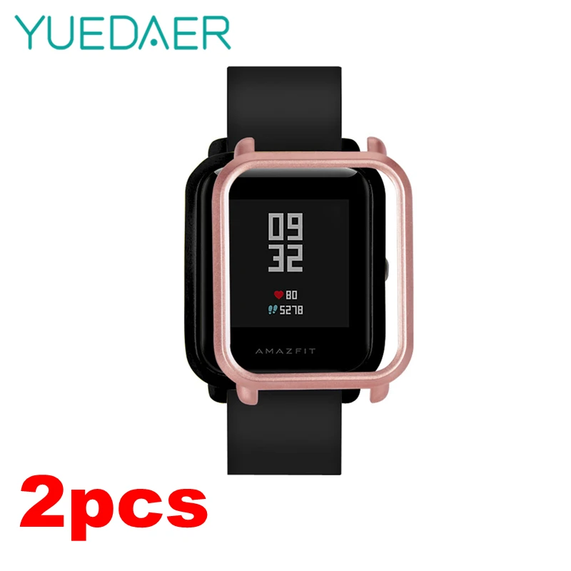 YUEDAER 2 шт Защитный чехол для Xiaomi Huami Amazfit Bip PACE Youth Watch PC Защитная оболочка для Xiaomi Amazfit чехол для часов