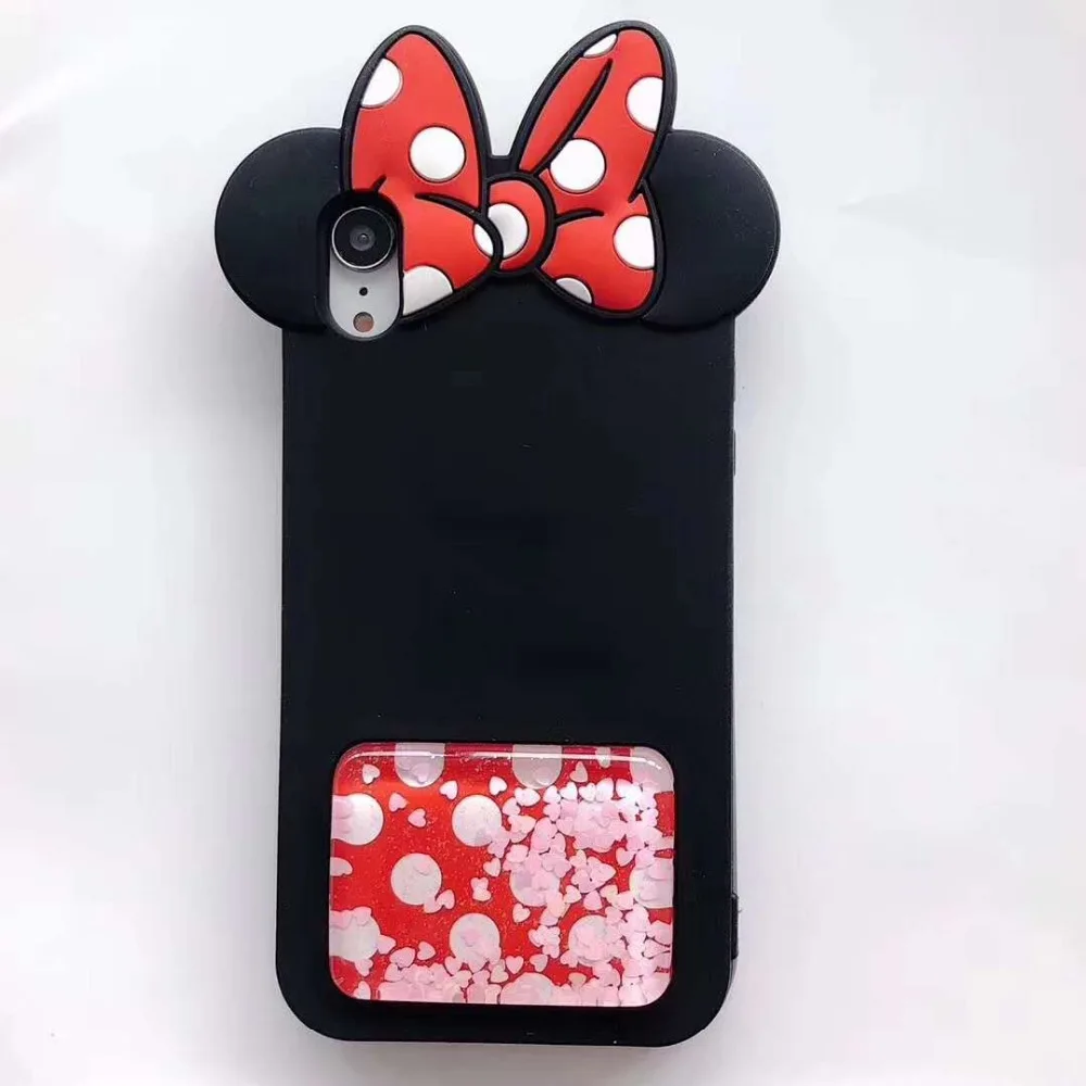 Зыбучие пески Минни назад для iPhone 6 6s 6plus плюс 7 8 Чехол X xs xr xamax чехол |