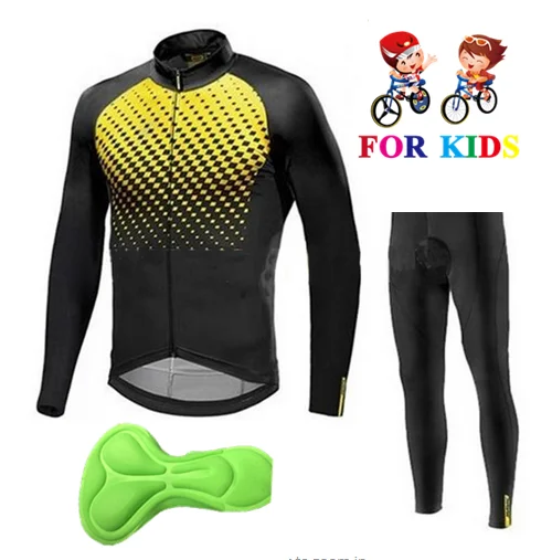Long sleeve Suit 13 Новинка, детский велосипед для девочек, комплект из Джерси, дышащий с длинным рукавом, велосипедная одежда, одежда для велоспорта, Ropa de bicicleta - Цвет: Long sleeve Suit 13