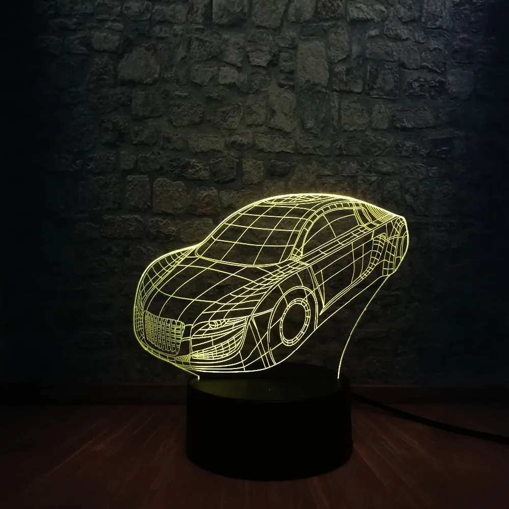 Горячая Распродажа супер Roadster GTR модель спортивного автомобиля 3D светодиодный