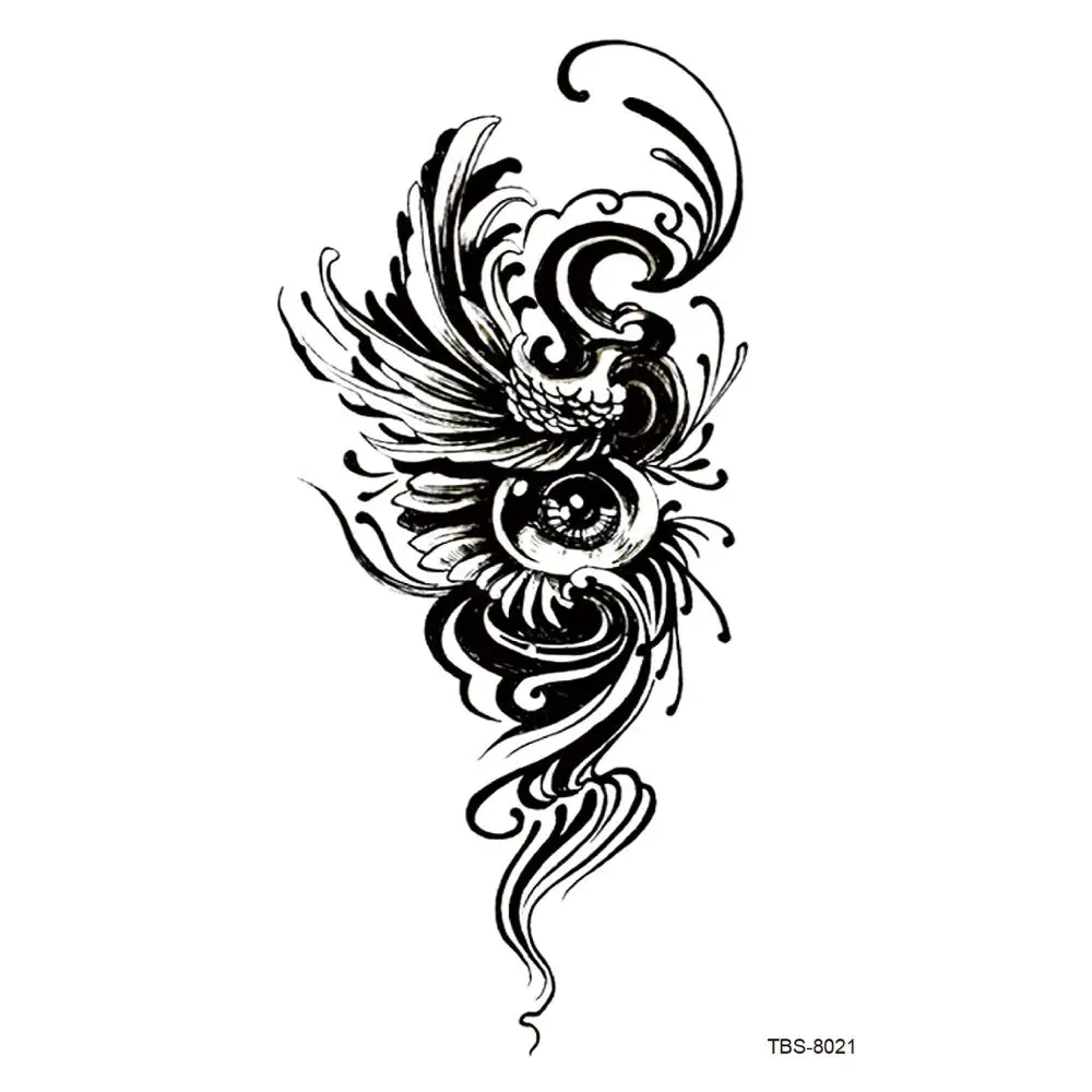 18 чернил хна временные татуировки наклейки искусственный цветок кулон рука