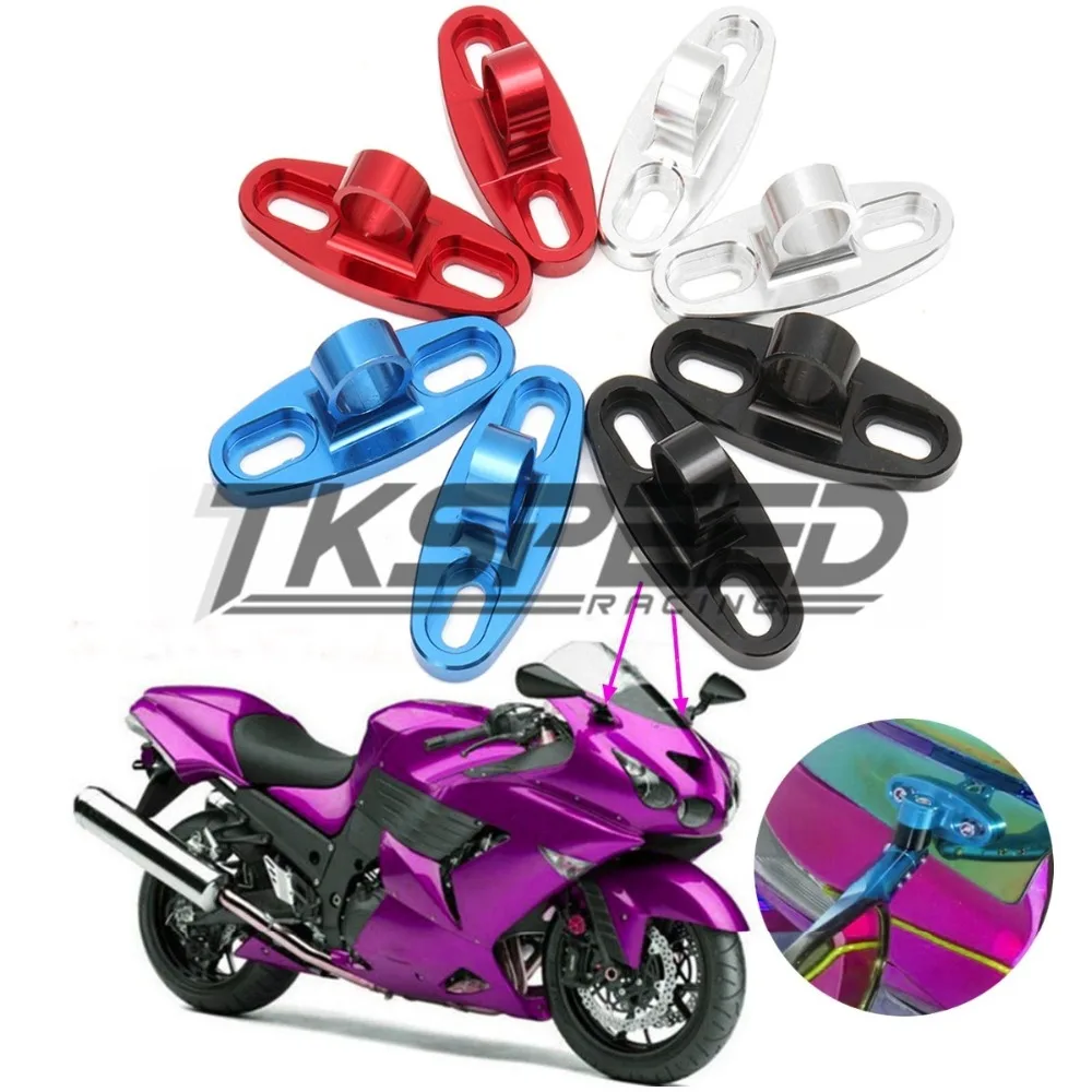 5 color CNC pro Golden Aluminum holder adapters mirrors motorcycle fairing universal mirror mounts assembly ware modifid | Автомобили и