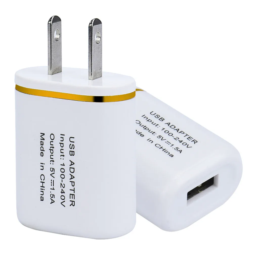 Настенный USB 5 В в/1.5A зарядное устройство США штекер Зарядка для iPhone для samsung для LG телефон дропшиппинг YE12.27