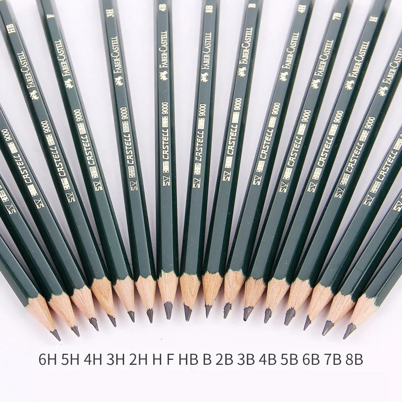 Faber Castell 9000 профессиональные карандаши для рисования набросок рисунок затенение