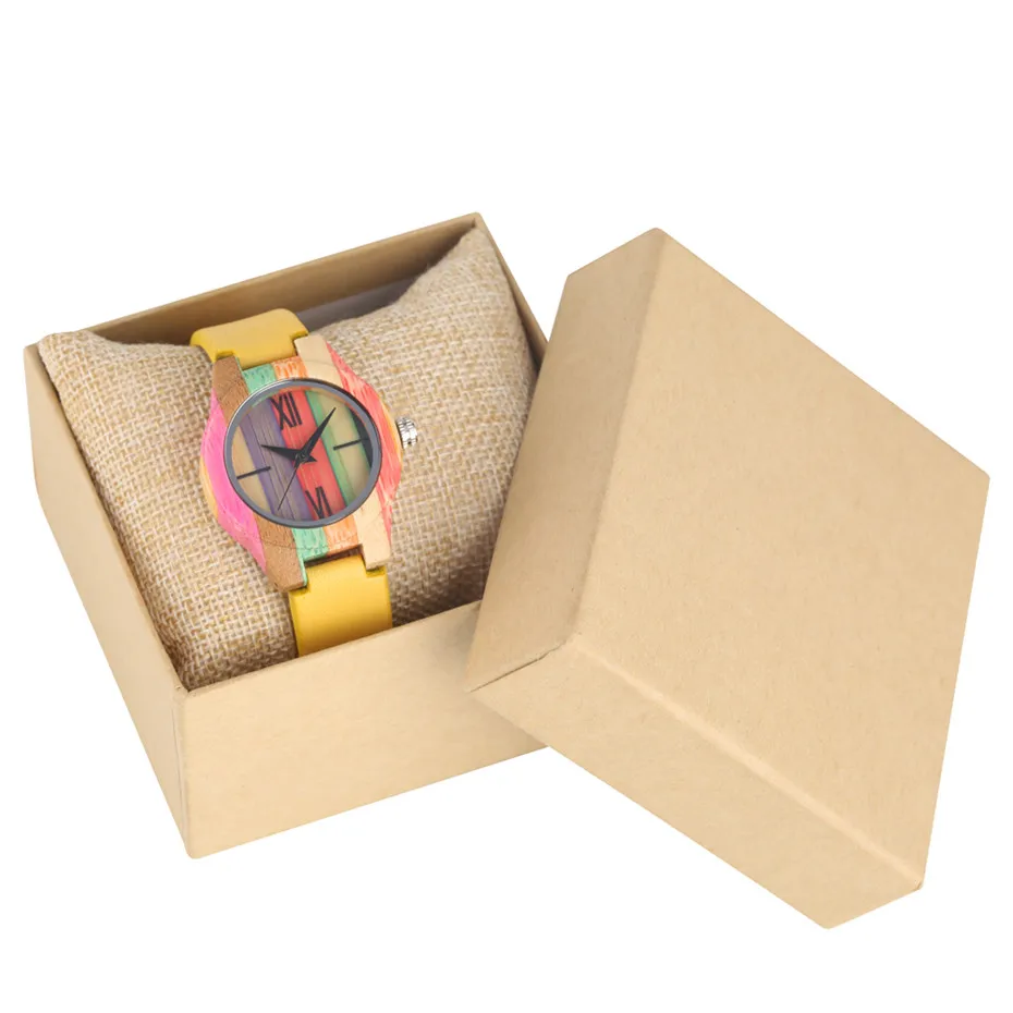 Trendy Lady Watch Quartz Movement Unique Yellow PU Leather Watch Strap Simple Roman Numerals Display Women's Watches Top Gift