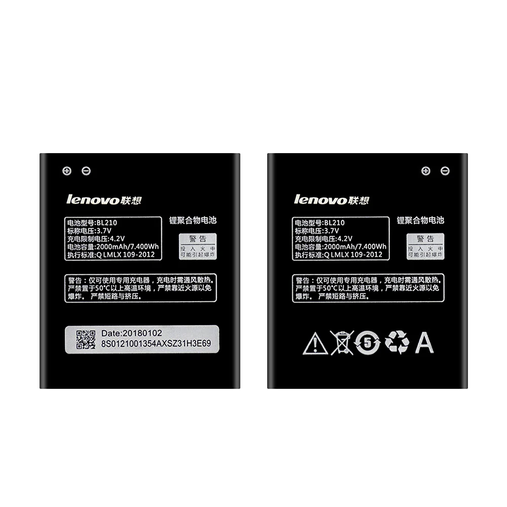 Оригинальный аккумулятор BL210 для Lenovo A536 A606 S820 S820E A658T A750E A770E A656 A766 A828t 2000 мАч |