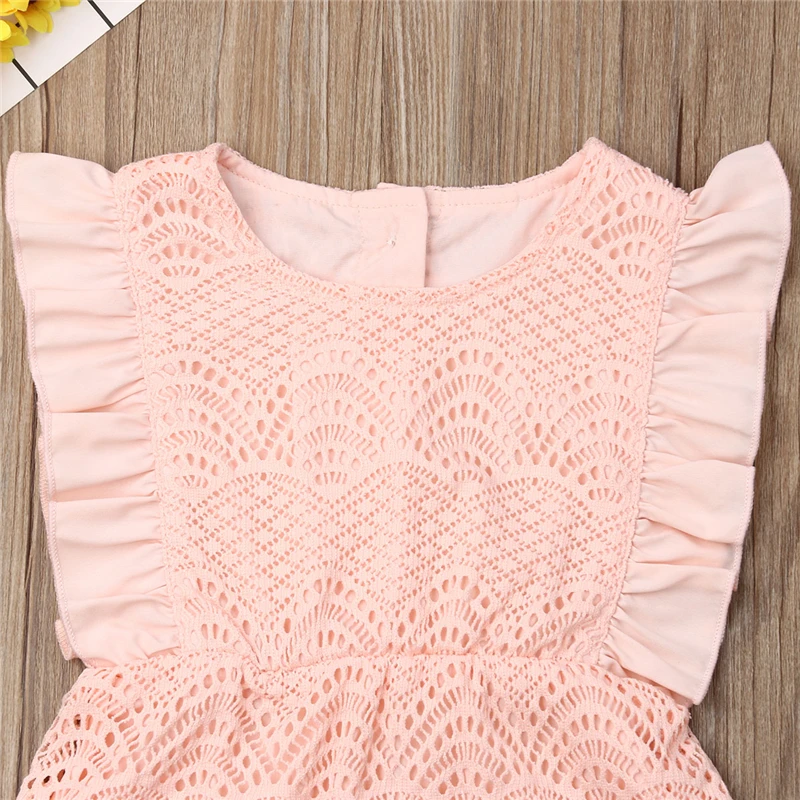 2019 Summer Baby Clothes Girl Pink Rompers Sleeveless Cute Infant New Born China Jumpsuit Outfits Set Playsuit |