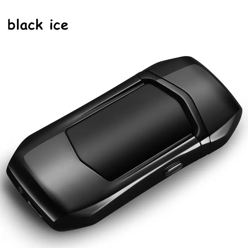 b-black USB отпечаток пальца Зажигалка электронная USB зарядка сигарета для курения электрическая Подарочная Зажигалка для подарка бойфренду - Цвет: b-black