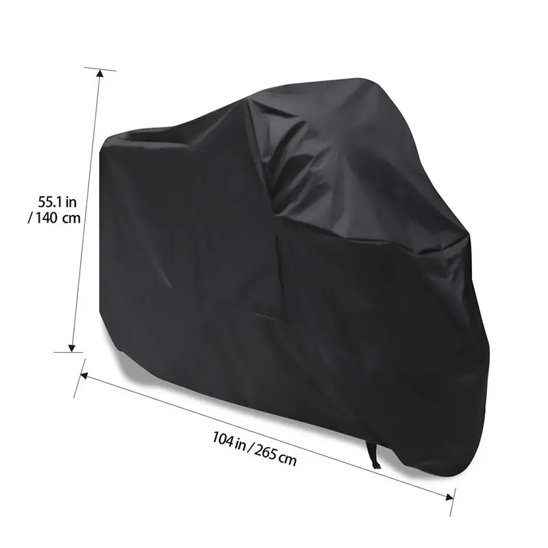 Dustproof Auto Car Cover for Snow Scooter Black Waterproof Protective Rain Covers Protector Motorcycle ATV водостойкий чехол для
