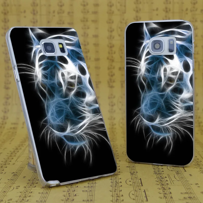 Dream Фокс b4021 Тигр световой светящиеся Прозрачные Жесткий Чехол для Samsung Galaxy S 4 5 6 7 8