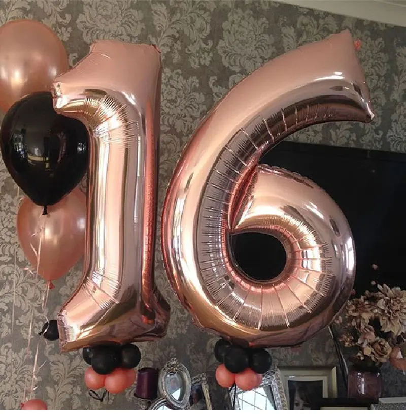Украшения из розового золота 18 дюймов 26 шт.|Воздушные шары и аксессуары| |