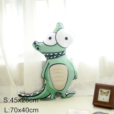 Crocodile New Hot INS Cartoon Animal Pillow Novelty Funny Kid's Bedroom Decorative Pillows Ultra-soft Plush Toy Cushion Pillow Washable - Цвет: Crocodile