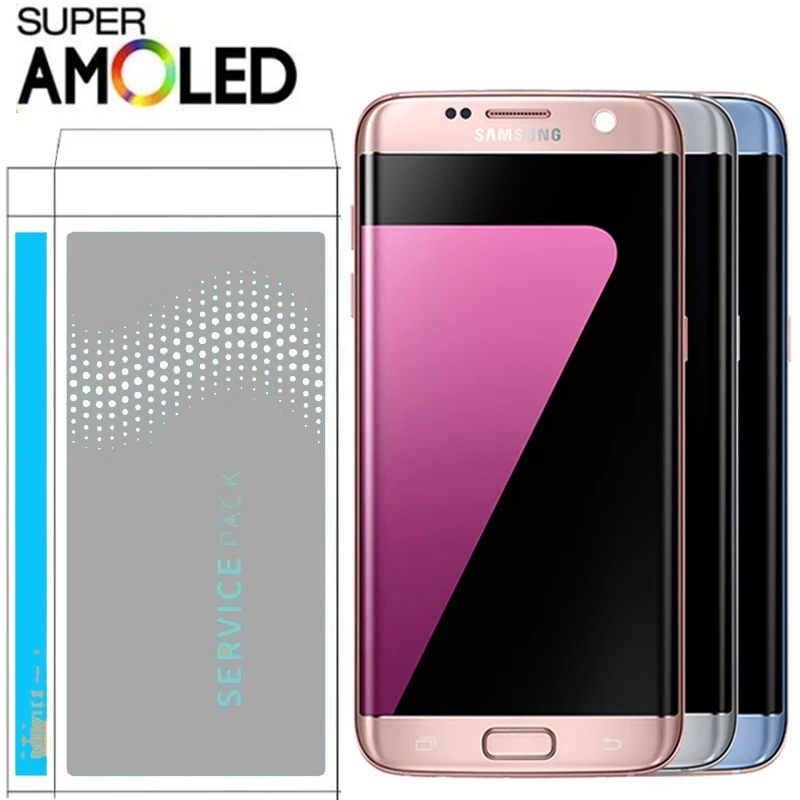 5 'ɺMOLED дисплей с защитой от теней Ghost изображение для SAMSUNG s7 edge Pantalla G935 G935F