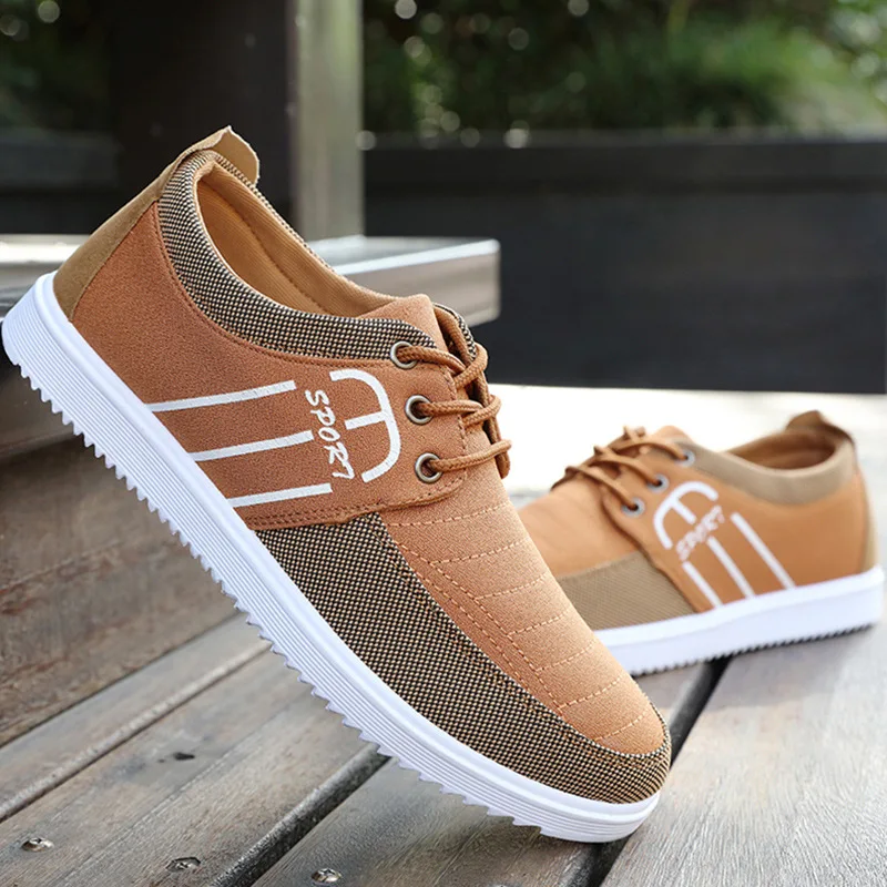 Men's Skateboarding Shoes Lace Up Sneakers for Men with Low Upper Breathable Flat Light High Quality Sport | Спорт и развлечения