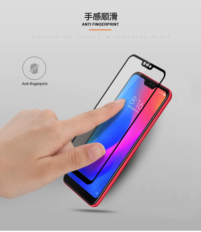 KIYLCZXYCM для Xiaomi redmi note 6 Жесткий диск 2.5D 9h Arc край Полный Экран протектор Закаленное