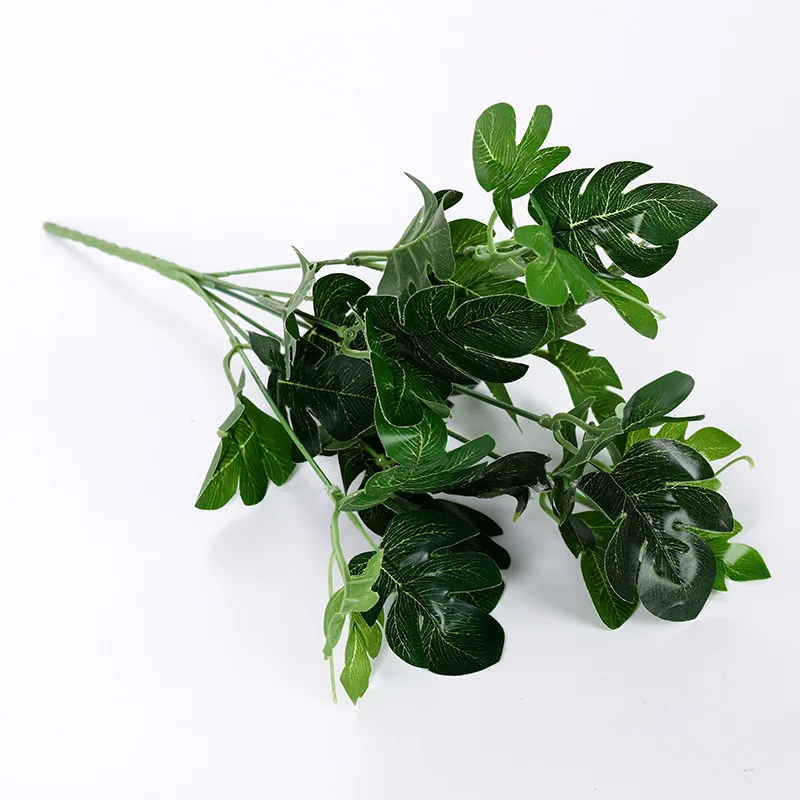 Искусственное большое растение арбуз черепаха листья зеленое искусственное для