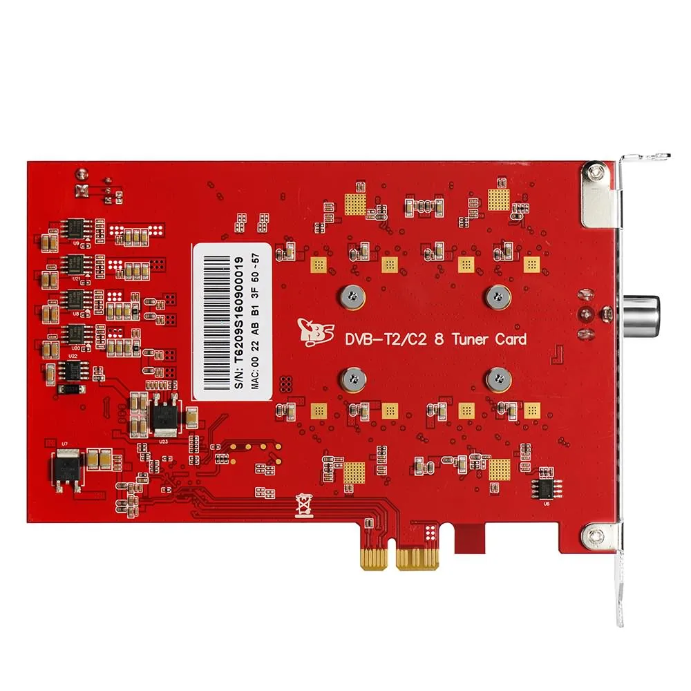 TBS6209 Octa 8 тюнер DVB T2 C2/T/C/ISDB T PCIe карта для наземного и кабельного ТВ|Спутниковое ТВ| |