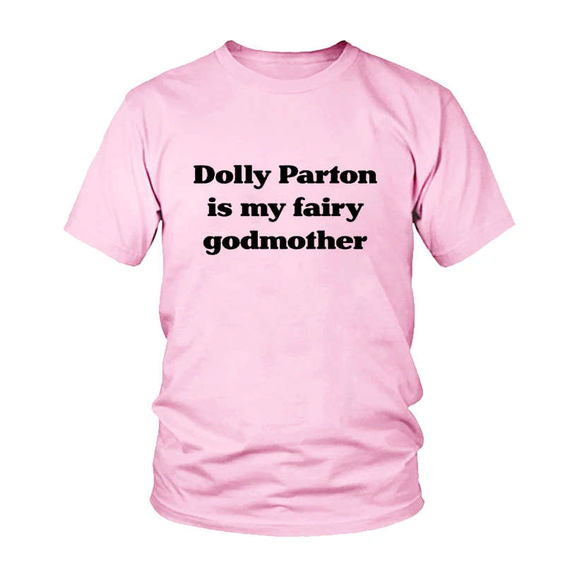 Хипстерские рубашки Dolly Parton Is My Fairy Godmother женские модные футболки топы унисекс Tumblr
