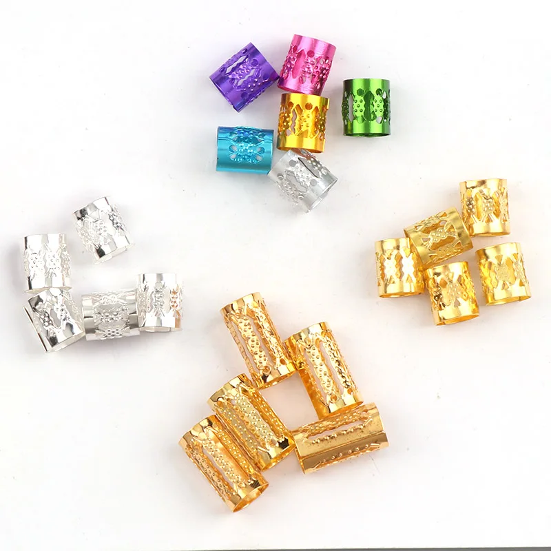 Новая модная Регулируемая металлическая оплетка для волос Dread Dreadlock микро кольца