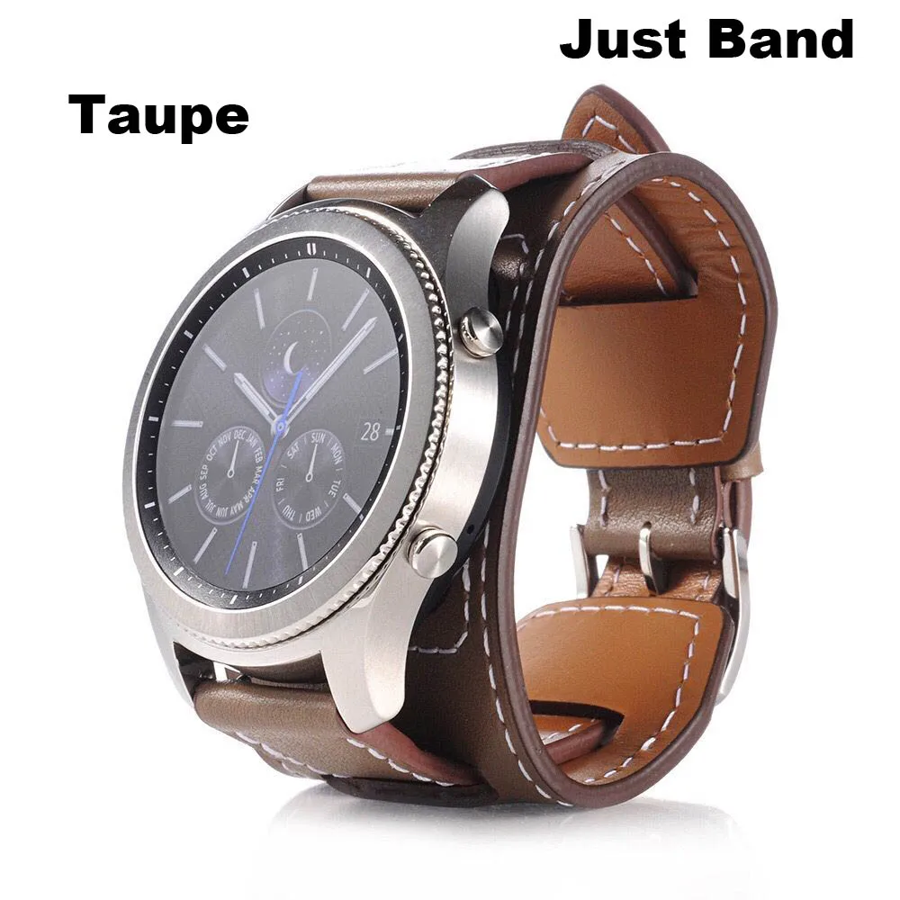 Taupe 22 мм кожаный браслет Huami Amazfit Pace Stratos 2 ремешок для huawei Watch GT Honor Magic Dream ремешок для samsung gear S3 Band - Цвет: Taupe