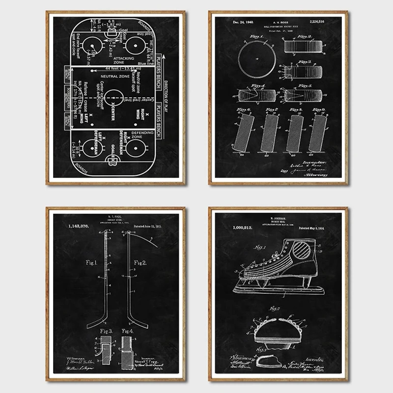 Запатентованная доска для хоккея настенная фотография проекционный подарок
