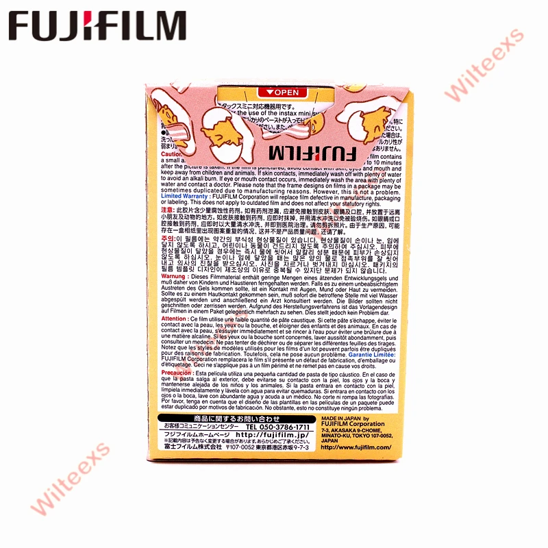 Оригинальная пленка Fujifilm Fuji Instax Mini 8 Gudetama 10 листов для мини 11 9 7 50s 7s 90 25 Share SP 1 2
