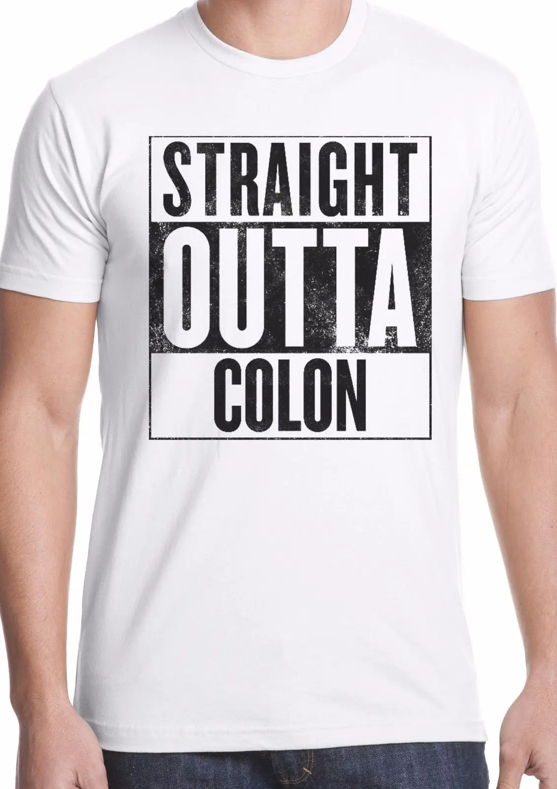 Прямая футболка из толстой кишки ibd ostomy bowel stoma crohns colitis awareness custom printed tshirt дешевые