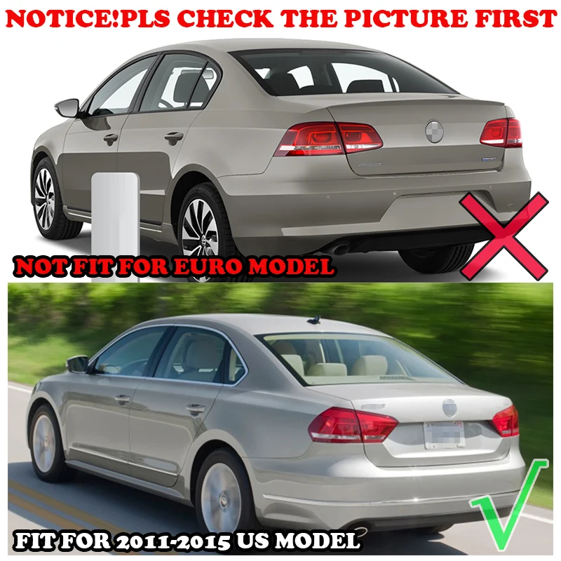 Для VW Passat B7 2011 2012 2013 хромированная Задняя Крышка багажника задняя крышка-дверца отделка багажника отделка края молдинг отделка полосы