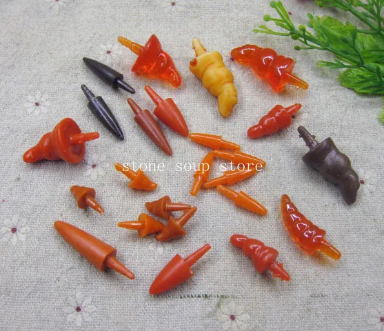 30-150 шт пластиковые игрушки нос(без шайбы) мини Снеговик нос Diy Орнамент Рождественские украшения Ремесло