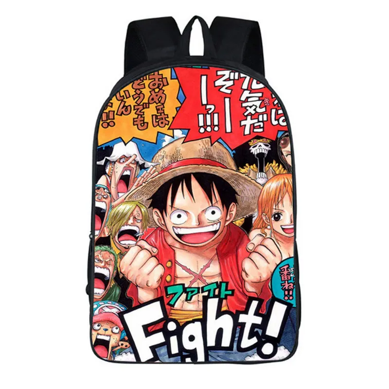 Японские Аниме One Piece Luffy Roronoa рюкзак с надписью zoro Bag 3d принтом рюкзаки Mochila
