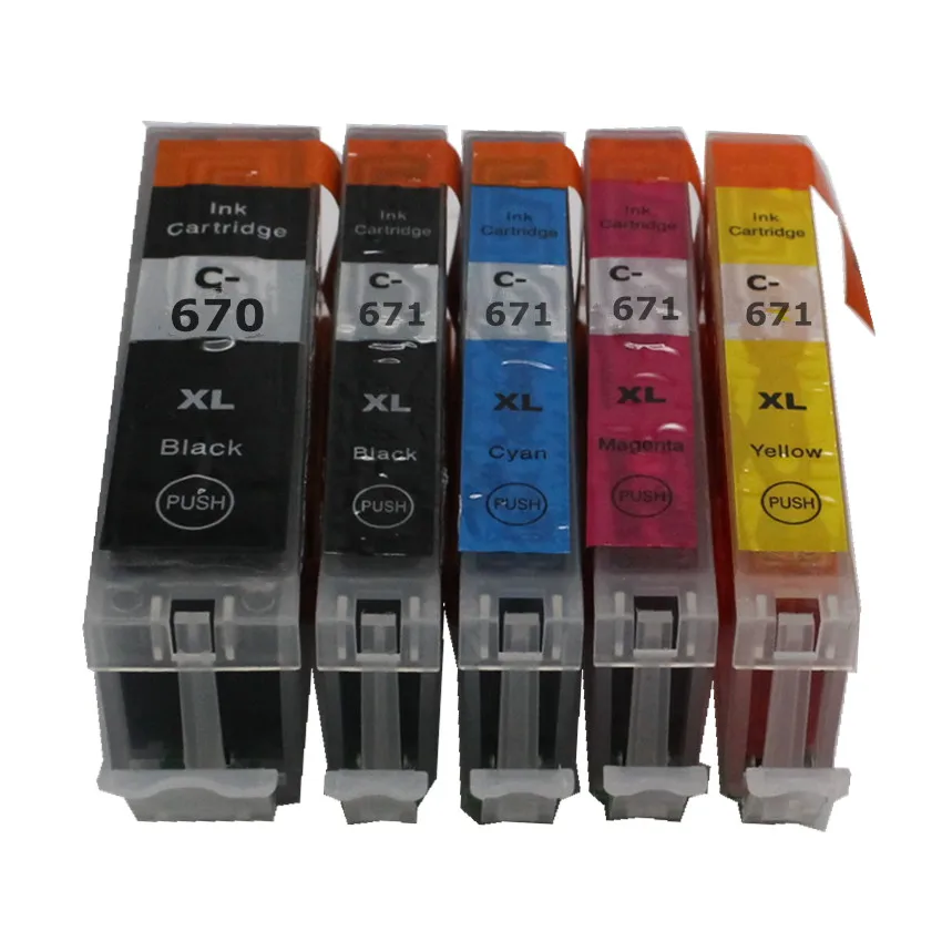 Чернильный картридж PGI670 CLI671 совместимый с canon PIXMA MG5760 MG6860 TS6060 TS5060|ink cartridge|ink for