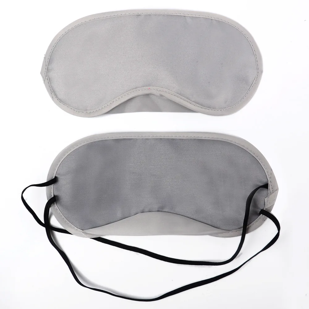 Light Gray 1 шт., новинка, маска для сна из чистого шелка, для отдыха, для глаз, мягкий тент, покрытие, для путешествий, для отдыха, с повязкой на глаза, пена для сна, повязка на глаза - Цвет: Light Gray