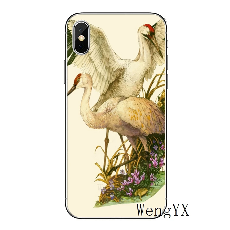 Роскошные птица журавль роспись для huawei P20 P10 P9 P8 pro Lite plus pro P Smart Mini Nova 2 3 3I мягкий термополиуретановый Чехол для мобильного телефона чехол - Цвет: Crane-painting-A-12