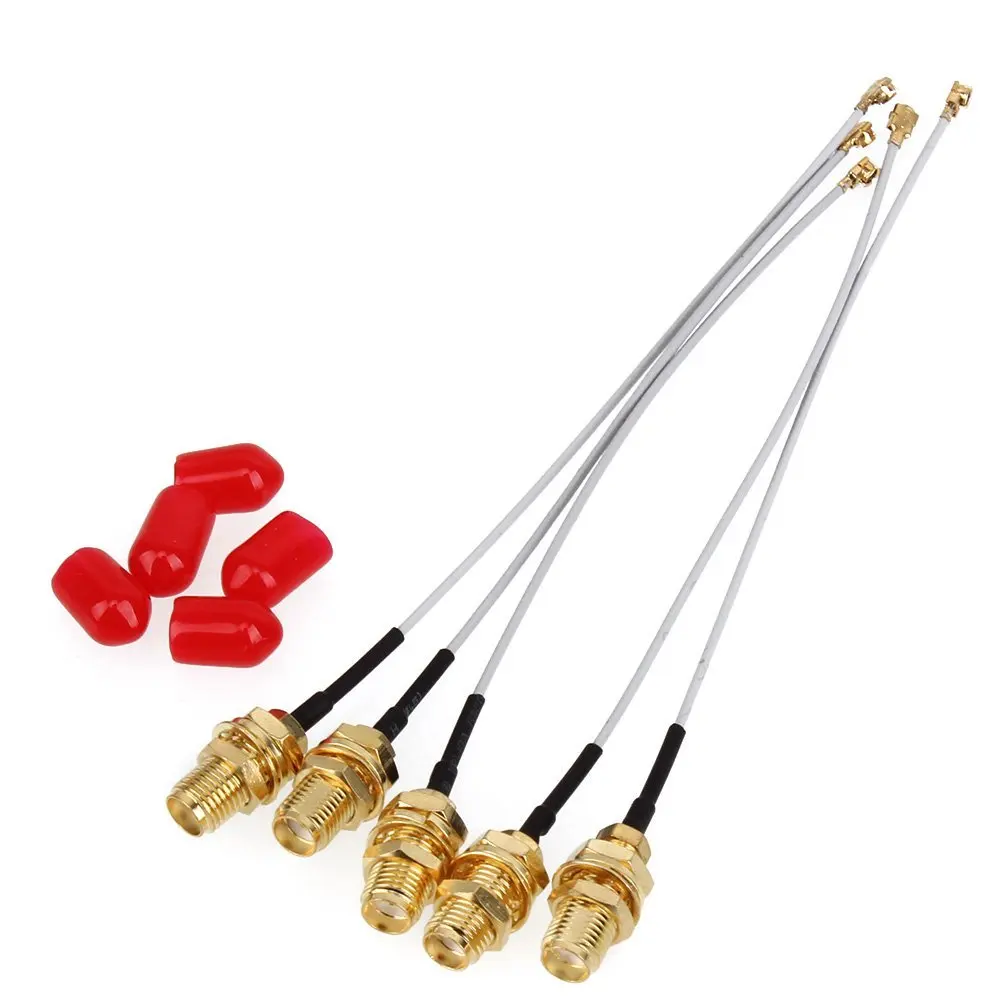 5 шт., кабель-переходник RG178 SMA на uFL/u.FL/IPX/IPEX РЧ, 15 см, 5,9 дюйма