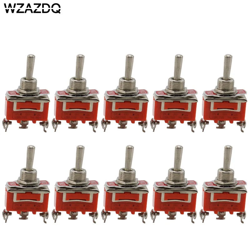 Кнопочный переключатель встряхивающийся клавишный 10 шт. 1122 однополюсный