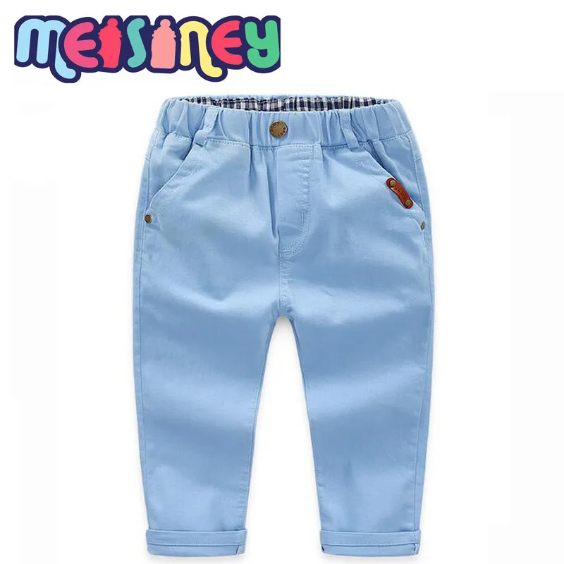 Повседневные брюки мальчика От 3 до 7 лет хлопковые эластичные весна и осень