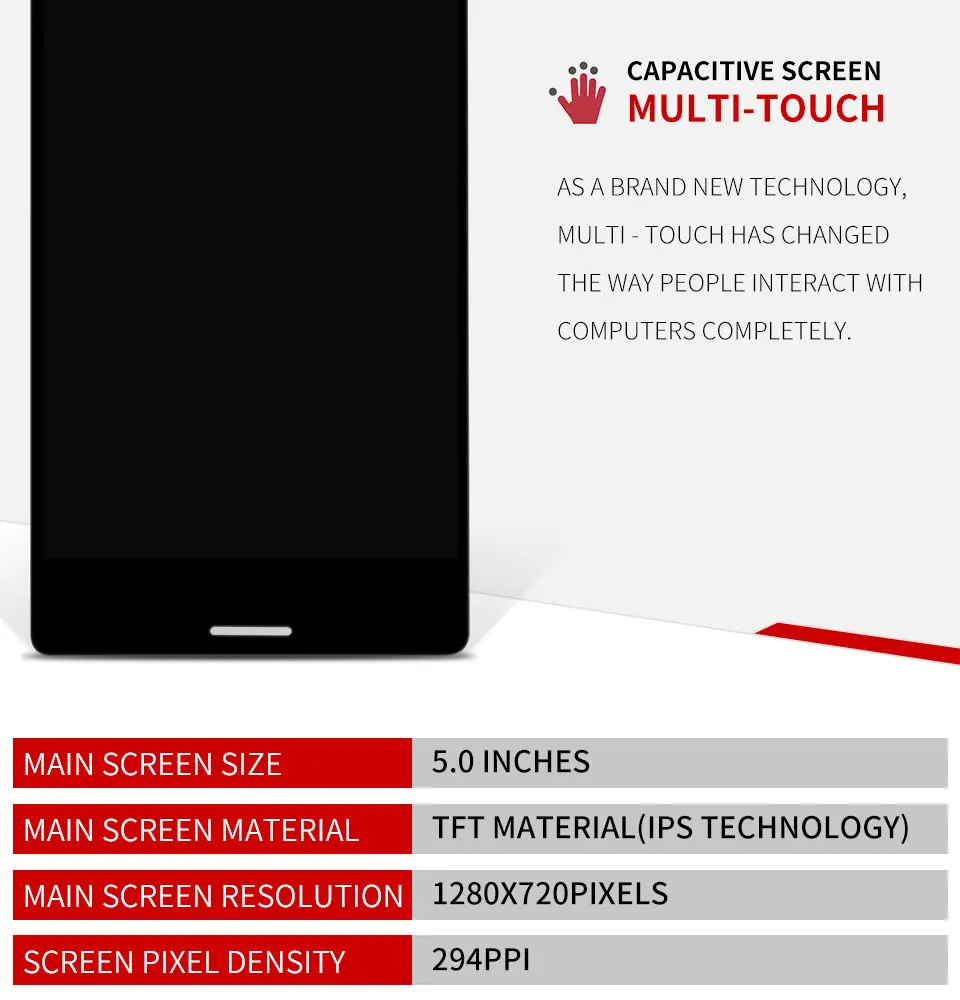 Сенсорный экран для Sony Xperia M4 Aqua E2303 E2306 E2353 E2333 E2363 ЖК-дисплей Дисплей планшета Сенсор Стекло Панель в сборе с рамкой